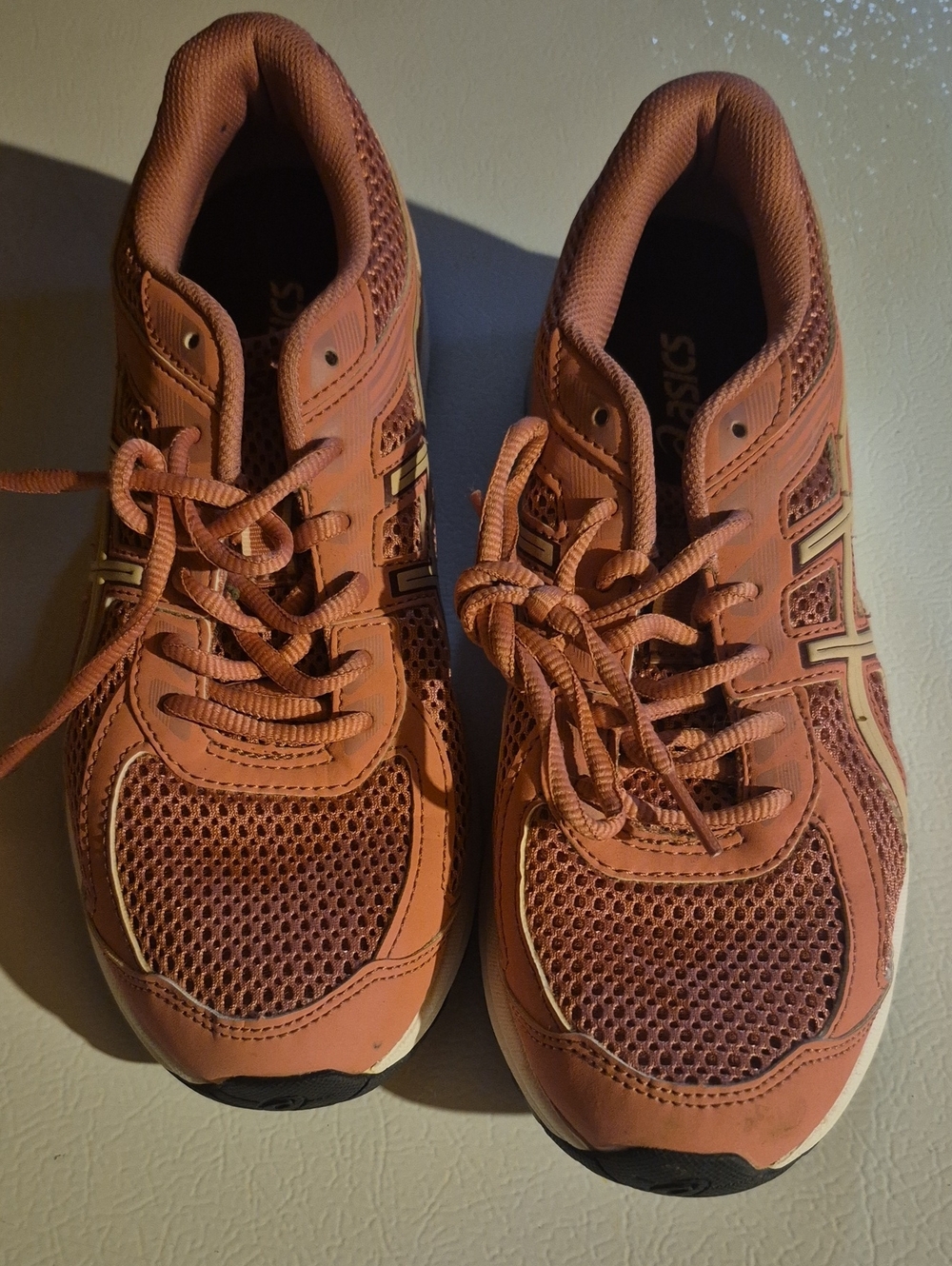 ASICS Peach-Orange Women's Athletic Sneakers